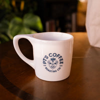 White Lino Mug