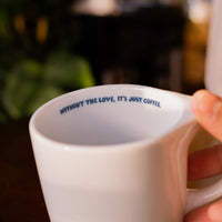 White Lino Mug